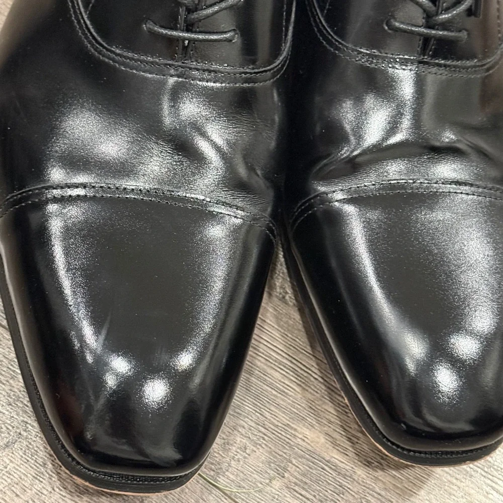 Florsheim Castellano Cap Toe Oxford Black Leather Dress Shoes 11528-001 Mens 14